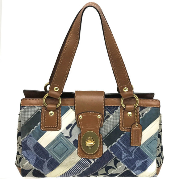 OTHERS | Bags | Coach Coach Tote Shoulder Signature Patchwork Blue